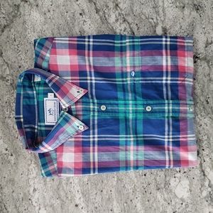 Southern Tide Plaid Hadley Popover Button Down Trim Fit